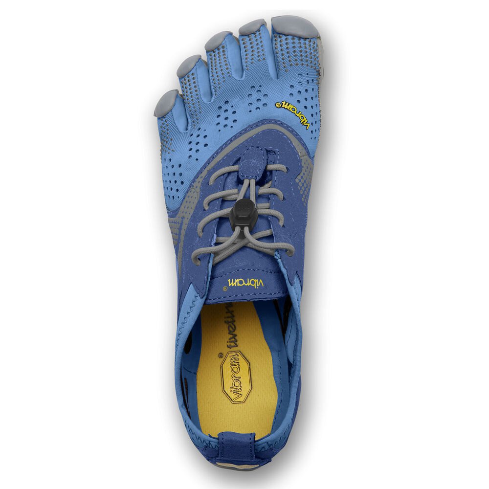 Vibram Five Fingers Womens V-Run - Running Shoes Blue - HVQ172453